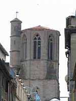 Carcassonne - Cathedrale Saint-Michel - Clocher (1)
